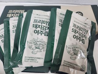 참앤들황토농원 국내산 돼지감자와 여주를 진하게 담은, 프리미엄 돼지감자 여주즙 80ml X 30포 1박스 — 5점을 준 리뷰어가 2023년 2월 올린 사용 사진