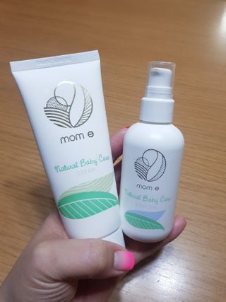 mom e 맘이 내추럴 베이비 케어 크림+바디오일 — 5점을 준 리뷰어가 2021년 1월 올린 사용 사진