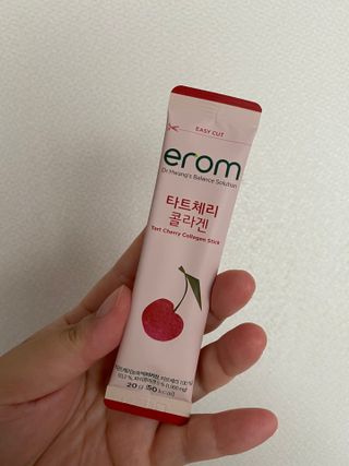 이롬 erom 타트체리 콜라겐 — 5점을 준 리뷰어가 2021년 4월 올린 사용 사진