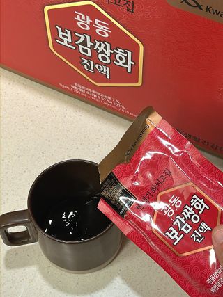 광동생활건강 [광동]진하고 깊은 풍미, 광동 보감쌍화진액 100mL * 18포 — 5점을 준 리뷰어가 2024년 6월 올린 사용 사진