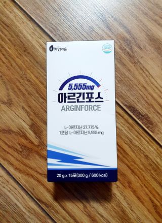 자연에온 아르긴포스 L-아르기닌 5555mg 스틱 15개입 1박스 — 5점을 준 리뷰어가 2022년 1월 올린 사용 사진