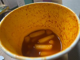 유비쿡 컵떡볶이 매운컵떡볶이2개/ 짜장컵떡볶이 2개  총 4개세트 — 5점을 준 리뷰어가 2021년 7월 올린 사용 사진
