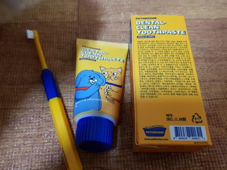 Pethroom 페스룸 PETHROOM DENTAL CARE SET 페스룸 덴탈 케어 세트 / 덴탈 클린 칫솔 + 덴탈 클린 치약 — 5점을 준 리뷰어가 2020년 12월 올린 사용 사진