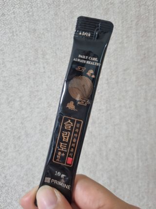 프리마인 자체 기업부설 연구소에서 찾아낸 건강한 수면의 비밀.  슬립토 플러스 30포 — 3점을 준 리뷰어가 2021년 9월 올린 사용 사진