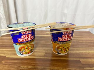 NISSIN 닛신 컵누들  4종 - 씨푸드오리지날, 씨푸드 스파이시, 씨푸드 커리, 씨푸드 XO소스 — 5점을 준 리뷰어가 2022년 4월 올린 사용 사진