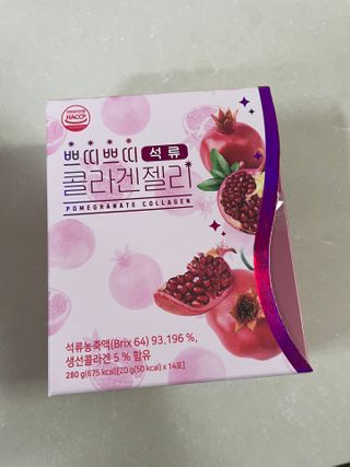 헬스업_쁘띠쁘띠석류콜라겐젤리_20g x 14포 — 5점을 준 리뷰어가 2021년 3월 올린 사용 사진