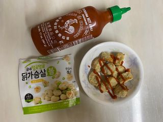 굽네몰 [굽네] 탱글탱글 닭가슴살볼 3종, 닭가슴살 오븐 스테이크 3종 — 5점을 준 리뷰어가 2021년 5월 올린 사용 사진