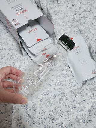 클린24시간 1BOX(5포) + 전용보틀(500ml) — 5점을 준 리뷰어가 2023년 2월 올린 사용 사진