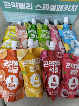 참앤들황토농원 10가지 맛, 입맛대로 스페셜하게~ 가볍게 한 포 땡! 곤약젤리 스페셜 패키지 130ml x 30포 — 5점을 준 리뷰어가 2022년 12월 올린 사용 사진
