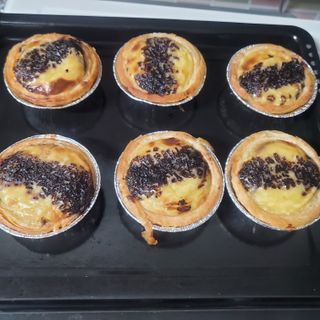 디앙뜨 포르투갈 에그타르트 오리지널 맛+패션후르츠+초콜릿타르트 맛 중 택1 — 5점을 준 리뷰어가 2021년 7월 올린 사용 사진