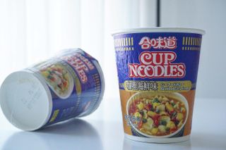 NISSIN 닛신 컵누들  4종 - 씨푸드오리지날, 씨푸드 스파이시, 씨푸드 커리, 씨푸드 XO소스 — 5점을 준 리뷰어가 2022년 4월 올린 사용 사진