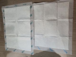 아베크 펫 와이드 프리미엄 중형 애견 강아지 배변 패드 54매 1팩 45g — 5점을 준 리뷰어가 2021년 7월 올린 사용 사진
