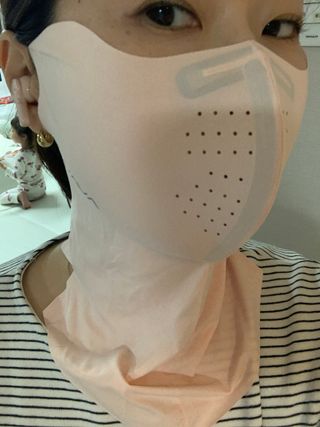 어베이브 3D와이어 퍼펙트벤트 자외선차단 마스크 — 5점을 준 리뷰어가 2024년 3월 올린 사용 사진