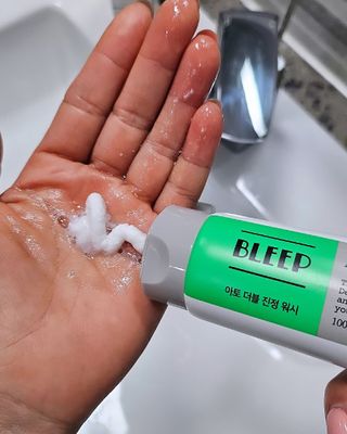 블립 ★올리브영 약산성 폼클렌징 살리실산 요철클렌징 균제거 시카 어성초 클렌징폼 [네이버 구매+인스타 리뷰] — 5점을 준 리뷰어가 2024년 12월 올린 사용 사진