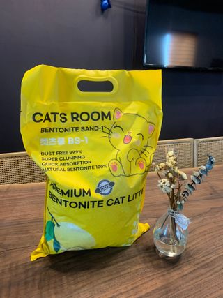 겟플렉스 켓플렉스 캣츠룸BS-1 고양이모래 4kg — 3점을 준 리뷰어가 2021년 1월 올린 사용 사진
