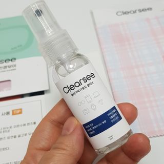 클리어씨 겨울 필수템 김서림방지 SET [안티포그 안경닦이 + 안경세정제 + 초극세사 패턴 클리너] — 5점을 준 리뷰어가 2022년 1월 올린 사용 사진