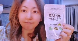 참유원 특허제조 활력 여주진액 여주즙 50포 — 5점을 준 리뷰어가 2022년 3월 올린 사용 사진