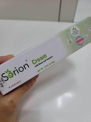 건선/아토/습진/민감성 피부 천연보습진정크림 소리온 크림 & 센시티브 크림 50g — 4점을 준 리뷰어가 2022년 1월 올린 사용 사진