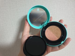 리즐리 씨슬릭 톤업 쿨링 쿠션 15g — 3점을 준 리뷰어가 2021년 9월 올린 사용 사진