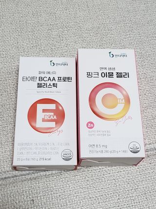 인디닥터 면역 생생 핑크 이뮨 젤리 + 타이탄 BCAA 프로틴 젤리스틱 — 5점을 준 리뷰어가 2022년 5월 올린 사용 사진