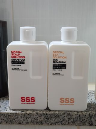 트리플에스 탈모 샴푸 275ml + 실크 트리트먼트 275ml — 5점을 준 리뷰어가 2021년 4월 올린 사용 사진