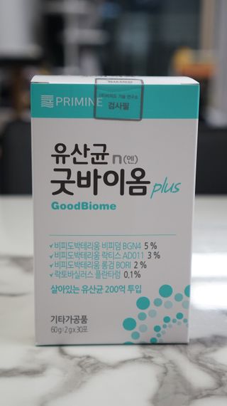 프리마인 유산균 국가지정연구소 선정, 살아있는 생유산균 200억 마리의 힘. 유산균n굿바이옴플러스 — 5점을 준 리뷰어가 2021년 11월 올린 사용 사진