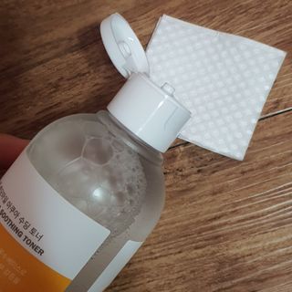 나나스킨 캐모마일아쿠아수딩토너 — 5점을 준 리뷰어가 2021년 7월 올린 사용 사진