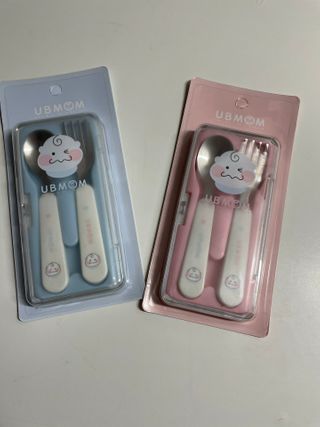 유비맘 스푼포크 케이스 세트 1+1 _컬러랜덤 발송 — 5점을 준 리뷰어가 2021년 1월 올린 사용 사진