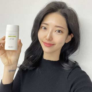 아이레시피 모이스트터치 스포츠 선밀크 50ml (SPF50+ PA+++) — 5점을 준 리뷰어가 2023년 2월 올린 사용 사진