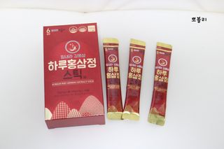 힘내라김홍삼 하루홍삼정스틱 10g x 10포 — 4점을 준 리뷰어가 2021년 4월 올린 사용 사진