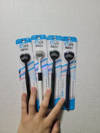 크리오 클리어스 혀백태제거 구취관리 혀클리너 — 5점을 준 리뷰어가 2021년 4월 올린 사용 사진