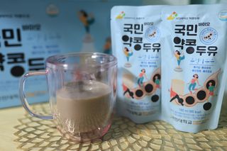 국민바이오 약콩두유 — 4점을 준 리뷰어가 2022년 5월 올린 사용 사진