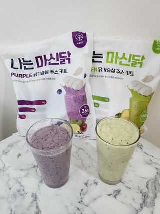 수플먼트 나는 마신닭!! 닭가슴살 주스키트, 먹기 힘들었던 닭가슴살 이제는 마시자 — 5점을 준 리뷰어가 2023년 3월 올린 사용 사진