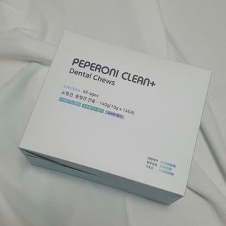 페페로니 클린플러스 덴탈치킨껌 10g x 14p — 5점을 준 리뷰어가 2021년 7월 올린 사용 사진