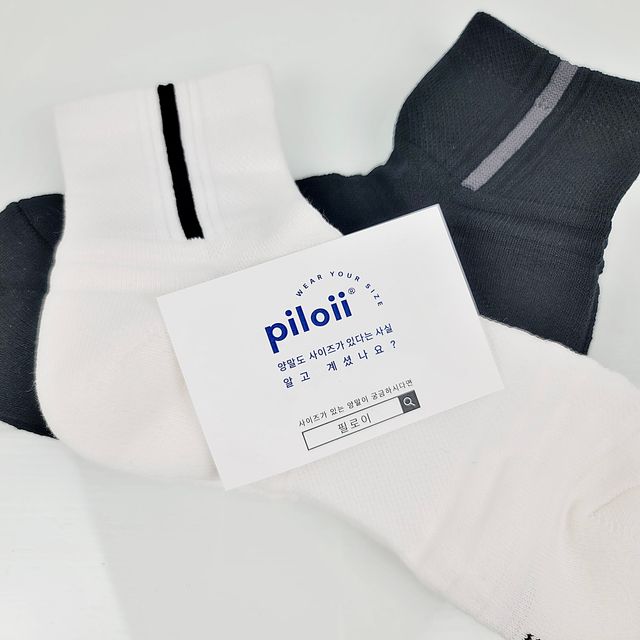 [사이즈가 있는 양말 필로이] 남자 골프 스포츠 발목 양말 2족 세트【 S, M, L, XL】4가지 사이즈 리뷰 사진