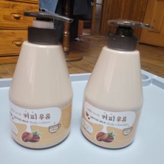[과일나라] 피부가 마시는 커피우유 바디클렌저&바디로션 — 5점을 준 리뷰어가 2022년 3월 올린 사용 사진