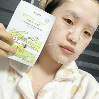 세뚜아(Cettua) [세뚜아] 포레스트 수딩 마스크 Cettual Forest  Soothing Mask 5매 — 5점을 준 리뷰어가 2024년 1월 올린 사용 사진