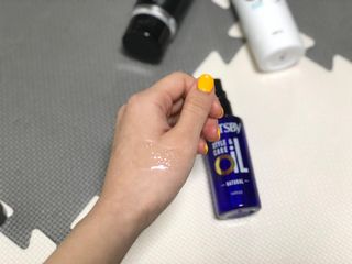 [갸스비] 명불허전, 남성을 위한 브랜드 갸스비의 올인원, 폼클렌징, 헤어오일 3종 — 4.5점을 준 리뷰어가 2021년 4월 올린 사용 사진
