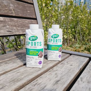 셀렉스스포츠 셀렉스 스포츠 웨이 프로틴 초콜릿 _ 330ml x 12팩 — 5점을 준 리뷰어가 2021년 3월 올린 사용 사진