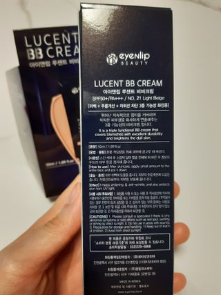 아이앤립 / EYENLIP 아이앤립 루센트 비비크림 2 Color — 4점을 준 리뷰어가 2021년 5월 올린 사용 사진