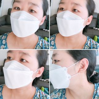 [심폐소생소] KF94 오늘의 마스크 대형 — 5점을 준 리뷰어가 2021년 12월 올린 사용 사진