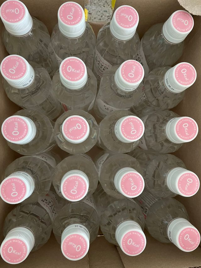 ★[아쿠아스] 제로칼로리 플레이버워터 복숭아/청포도 1BOX 20개입 리뷰 사진