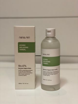 나나스킨 하이드로릴렉싱토너 — 5점을 준 리뷰어가 2021년 8월 올린 사용 사진