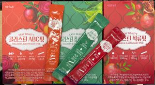서울에프엔비 콜라스틴 3종 뷰티젤리스틱 45입 [ABC핏 15입 /  석류핏 15입 / 청스피루리나 15입] — 5점을 준 리뷰어가 2021년 9월 올린 사용 사진