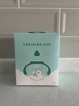 유비맘 트라이탄 코니빨대컵_컬러 랜덤 발송 — 5점을 준 리뷰어가 2021년 1월 올린 사용 사진