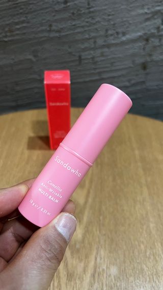 스킨큐어 산다화 카멜리아 안티 링클 멀티밤 — 5점을 준 리뷰어가 2023년 1월 올린 사용 사진