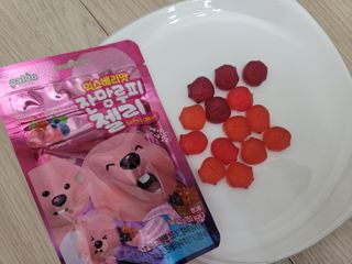 [팔도] 잔망루피젤리 믹스베리맛 42g 8개 — 5점을 준 리뷰어가 2022년 1월 올린 사용 사진