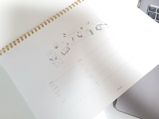 리훈 곰부 체크리스트+ 곰부 리무버블스티커 1장 — 5점을 준 리뷰어가 2021년 5월 올린 사용 사진