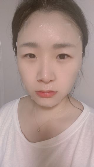 체르엠 그린 케비어 더블워터 마스크팩 5매입  2팩 — 5점을 준 리뷰어가 2021년 12월 올린 사용 사진