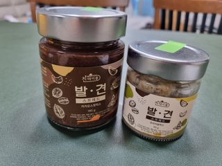 진테이블 발.견 스프레드  오리지널믹스 90g + 카카오스윗믹스 90g 2종 세트 — 5점을 준 리뷰어가 2022년 8월 올린 사용 사진